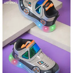 KATS Car Designed With Velcro Closure LED Shoes - Mouse-picture-10