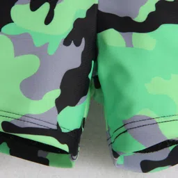 Mark & Mia Half Raglan Sleeves Two Piece Swimsuit With Camouflage Print - Green & Black image 3