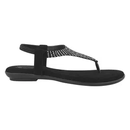 Shoetopia Rhinestones Embellished With Slingback Sandals - Black image 4