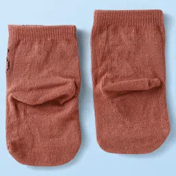 Cute Walk By Babyhug Anti-Bacterial Ankle Length Pack of 3 With Bear Print - Tan & Brown image 5