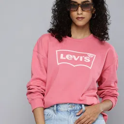 Levis Pure Cotton Brand Logo Printed Pullover Sweatshirt-picture-12