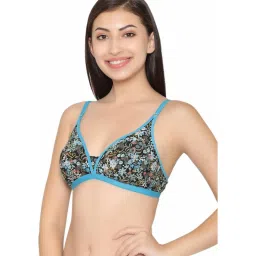 Clovia Black & Blue Non-Wired Non-Padded Everyday Bra image 3
