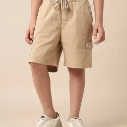 U.S. Polo Assn. Boys Beige Cotton Shorts-picture-36