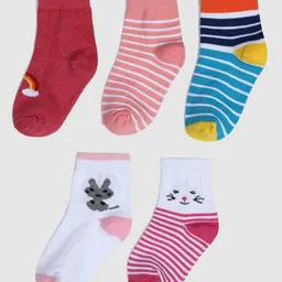 YK Boys Pack Of 5 Patterned Ankle-LengthSocks image 3