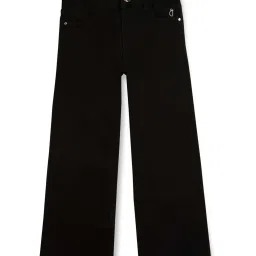 Gini & Jony Girls Black Regular Fit Jeans image 1