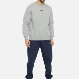 GRIFFEL Grey Round Neck Sweatshirt image 5