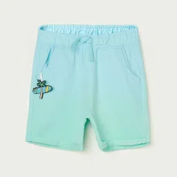 Juniors by Lifestyle Kids Blue Cotton Printed Shorts image 1