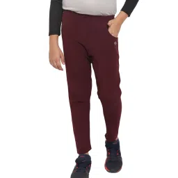 Chimprala Kids Wine Solid Joggers image 1