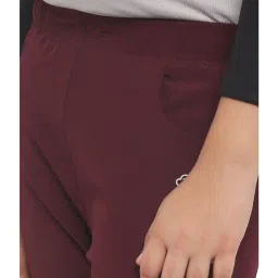 Chimprala Kids Wine Solid Joggers image 3