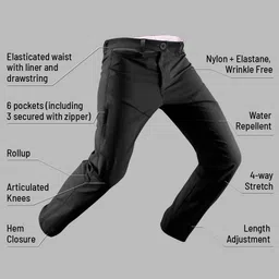 Reccy Men Relaxed Straight Leg Wrinkle Free Sun Protected Trouser image 4