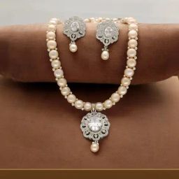 Sri Jagdamba Pearls Luxe Luminescence Pearl Necklace Set-picture-30