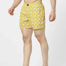 Jack & Jones Yellow Printed Boxers image 3