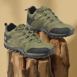 Woodland Men's Olive Casual Sneakers image 1