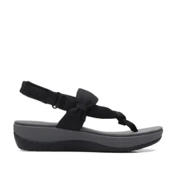 Clarks Women's Arla Nicole Black Back Strap Wedges-picture-2