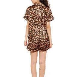 Aditi Wasan Brown Printed Shirt With Shorts image 2