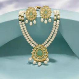 Sri Jagdamba Pearls Shalin Exquisite Pearl Necklace Set-picture-35