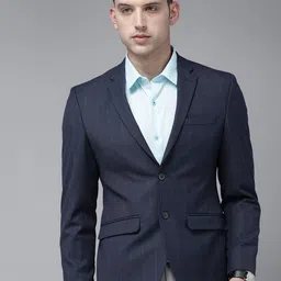 Park Avenue Checked Neo Fit Single-Breasted Formal Blazer image 5
