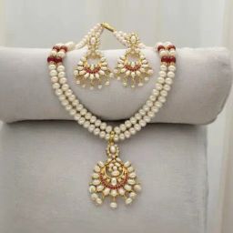 Sri Jagdamba Pearls Ishir Glowing Pearl Necklace Set-picture-29