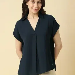 Allen Solly Navy Regular Fit Top-picture-25