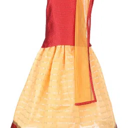 A Little Fable Kids Red & Beige Embellished Lehenga Choli image 1
