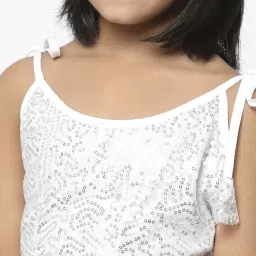 studiorasa Kids White Sequence Top image 5