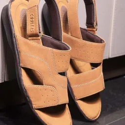 Coolers by Liberty Men's Tan Back Strap Sandals image 1