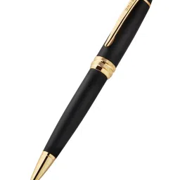 CROSS Black Bailey Matte Black Extra-Fine Nib Brass Ballpoint Pen provide description image 1