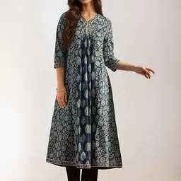 GULMEHAK Women Floral Printed Sequinned Kurta-picture-26