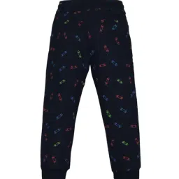 Plum Tree Boys Navy Printed Joggers image 2