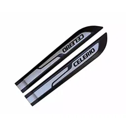 Auto Pearl Car Door Side Beading Moulding Black & Silver Compatible For Maruti Suzuki Celerio (Set of 4 Pcs) image 3