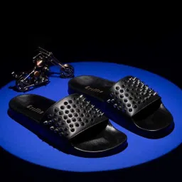 Griffin Men's Black Slides image 1