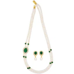 Sri Jagdamba Pearls Multicolored Alloy Necklace Set image 2