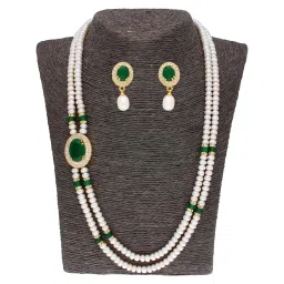 Sri Jagdamba Pearls Multicolored Alloy Necklace Set image 4