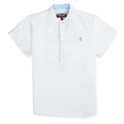 Gini & Jony Kids White Solid Shirt image 1