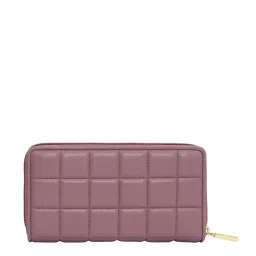 Eske Pink Quilted Zip Around Wallet for Women image 3