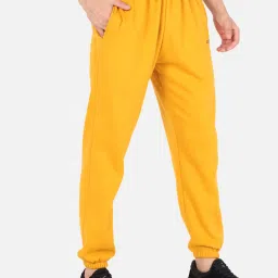 GRIFFEL Mustard Regular Fit Joggers image 3