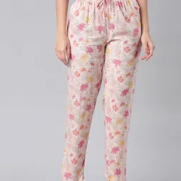 go colors! Go Colors Medium Pink Printed Lounge Pants image 1