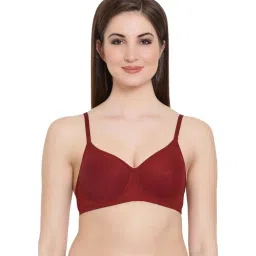 Clovia Maroon Non-Wired Padded T-Shirt Bra image 1