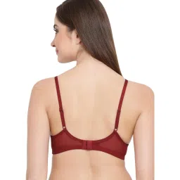 Clovia Maroon Non-Wired Padded T-Shirt Bra image 2