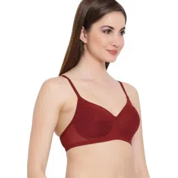 Clovia Maroon Non-Wired Padded T-Shirt Bra image 4