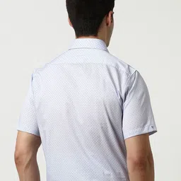 Van Heusen Men Printed Spread Collar Cotton Formal Shirt image 3