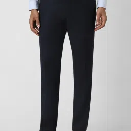 Van Heusen Navy Regular Fit Trousers image 1