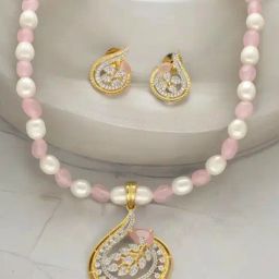 Sri Jagdamba Pearls Radiant Reverie Pearl Necklace Set-picture-24