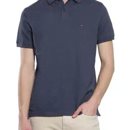 Tommy Hilfiger Denim Heather Cotton Regular Fit Polo T-Shirt-image-34
