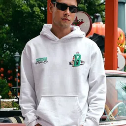 Bonkers Corner Men Printed Hooded Pullover Sweatshirt image 4