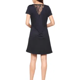 Solly by Allen Solly Navy Regular Fit Above Knee Dress image 2