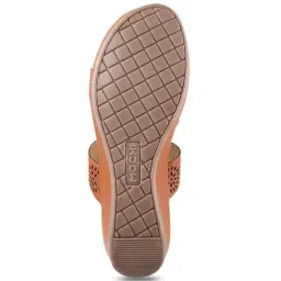Mochi Women's Tan Casual Wedges image 4