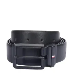 United Colors of Benetton Lewes Black & Brown Leather Solid Reversible Belt-picture-17