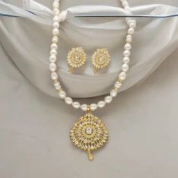Sri Jagdamba Pearls Quasar Mystique Pearl Necklace Set-picture-40