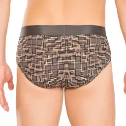 Jockey IC29 Grey Microfiber Elastane Stretch Briefs with Moisture Move Treatment (Prints May Vary) image 2